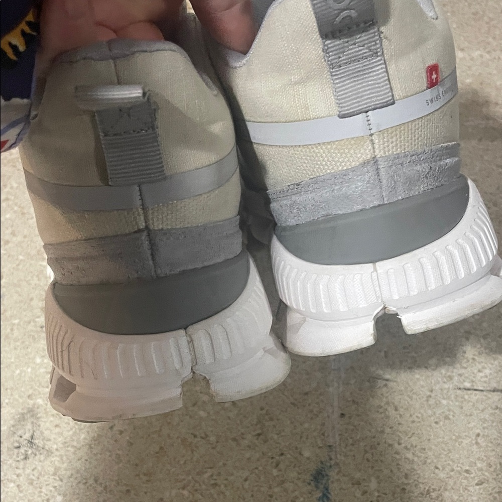 On Running women Gray and White Athletic Shoes - Picture 9 of 15